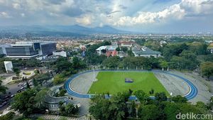 Potret Gasibu dari Ketinggian, Terlihat Kudjang dan Helipad di Tengah Lapangan