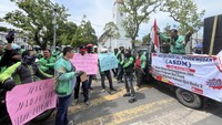Para Ojol Medan Demo di Kantor Gubsu, Ini Tuntutannya