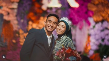 8 Foto Pernikahan Rizky Ridho dan Sendy Aulia, Tampil Glamor Saat Resepsi