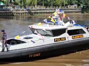 Potret KC Marhum Pekan Kapal Baru Polda Riau Siap Patroli di Pesisir