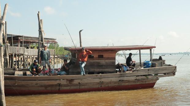 Polres Kepulauan Meranti menggelar kontes memancing dalam rangka menyambut HUT Bhayangkara ke-79, Minggu (22/6/2025).