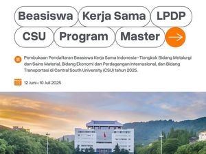 Beasiswa LPDP S2 di CSU China 2025: Jadwal, Syarat, Lengkap Cara Daftarnya Beasiswa LPDP S2 di CSU China 2025: Jadwal, Syarat, Lengkap Cara Daftarnya