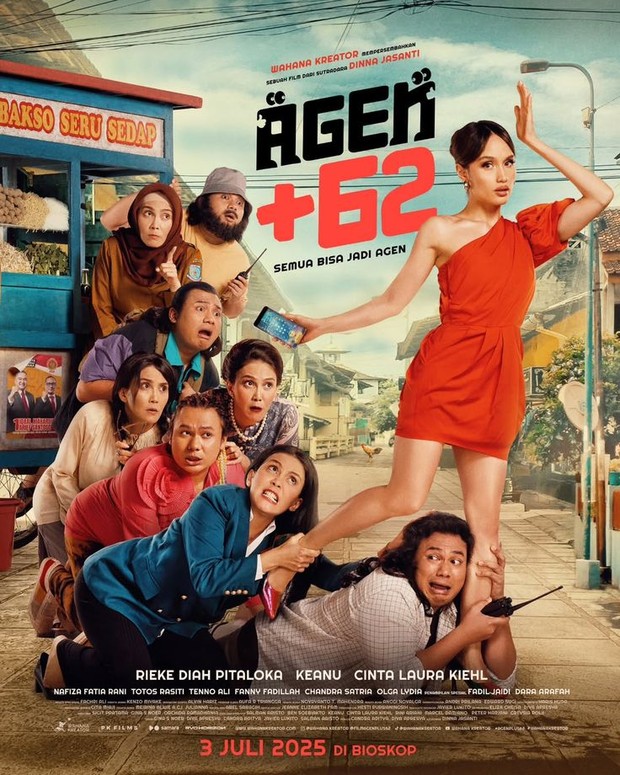 Film bioskop terbaru   Film Indonesia Agen +62 (2025)/Foto: Wahana Kreator Nusantara