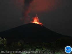 Gunung Ile Lewotolok Meletus 158 Kali, Waspada Ancaman Lahar