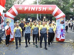 Sambut HUT Bhayangkara, Polda Jateng Bangun Sinergi Lewat Olahraga Bareng