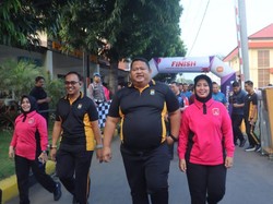 Polres Pasuruan Olahraga Bareng Forkopimda Perkuat Sinergi-Silaturahmi