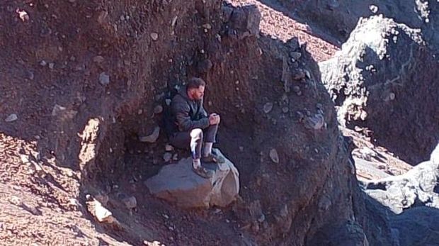 Pendaki asal Irlandia, Farrel Paul, jatuh di Gunung Rinjani, Lombok Timur, NTB, Rabu (9/10/2024). (Dok. Polres Lombok Timur)