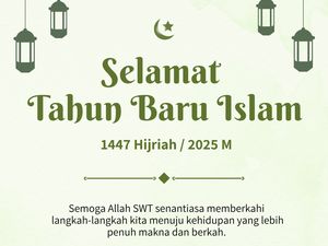 51 Poster Menyambut Tahun Baru Islam 1 Muharram 1447 H