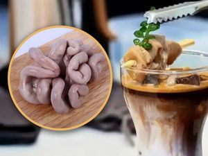Viral Minuman Kopi Topping Sate Usus Babi, Gimana Rasanya? Viral Minuman Kopi Topping Sate Usus Babi, Gimana Rasanya?