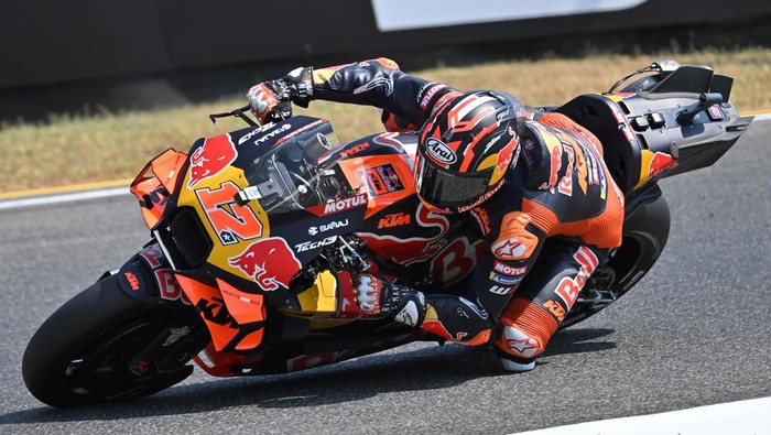 Maverick Vinales, drive Red Bull KTM Tech3 during the GP motorcycle qualifying at the Mugello Grand Prix. Scarperia (Italy), June 21st, 2025 (Photo by Massimo Insabato/Archivio Massimo Insabato/Mondadori Portfolio via Getty Images)