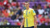 Adam Mitchell adalah agen properti selain pesepakbola. Ia jadi starter di tiga laga Auckland City di Piala Dunia Antarklub 2025. (Foto: Getty Images/Alex Grimm)