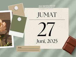 Hari Ini 27 Juni 2025 Libur Apa dan Berapa Hari? Ini Jadwal Long Weekendnya