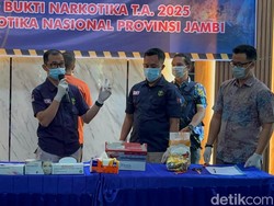 BNNP Jambi Musnahkan 2 Kg Sabu yang Diduga Dikendalikan Napi Lapas