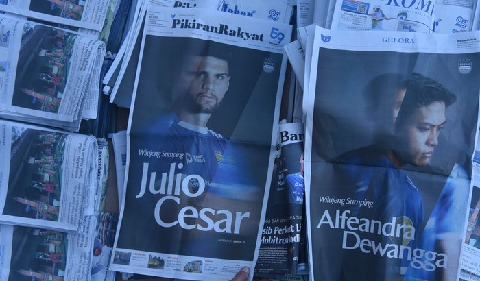 Julio Cesar dan Alfeandra Dewangga jadi pemain anyar Persib Bandung.