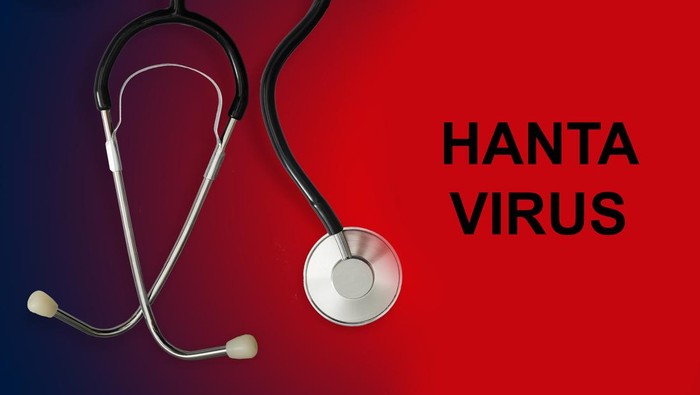 Page with word Hantavirus. Medical concept.