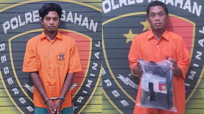 2 pelaku perampokan dan pembunuhan kakek di Asahan. (Istimewa)