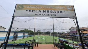 Tak Sangka Bisa Main Bola di Atas Air di Jakarta Utara