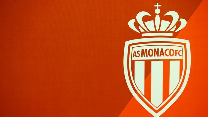 Monaco, Monte-Carlo - May 15, 2021: AS Monaco vs. Stade Rennais Press Conference with Logo. Fussball, Soccer, (Photo by MANDOGA MEDIA/picture alliance via Getty Images)