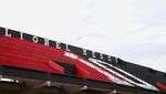 Foto Tribune Lionel Messi di Stadion Klub Masa Kecilnya