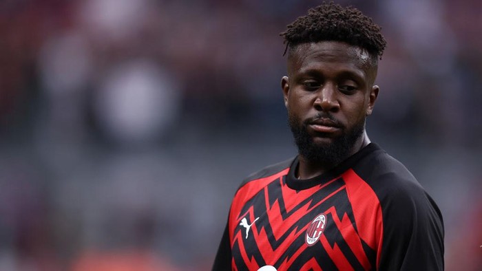 STADIO GIUSEPPE MEAZZA, MILANO, ITALY - 2023/06/04: Divock Origi of Ac Milan  during warm up before the Serie A football match between Ac Milan and Hellas Verona. Ac Milan wins 3-1 over Hellas Verona Fc. (Photo by Marco Canoniero/LightRocket via Getty Images)
