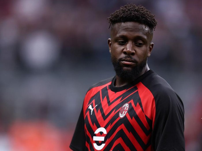 STADIO GIUSEPPE MEAZZA, MILANO, ITALY - 2023/06/04: Divock Origi of Ac Milan  during warm up before the Serie A football match between Ac Milan and Hellas Verona. Ac Milan wins 3-1 over Hellas Verona Fc. (Photo by Marco Canoniero/LightRocket via Getty Images)