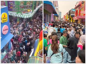 Lautan Manusia di PRJ 2025 Saat Long Weekend, Area Kuliner Tak Bisa Gerak!