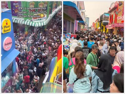Lautan Manusia di PRJ 2025 Saat Long Weekend, Area Kuliner Tak Bisa Gerak!