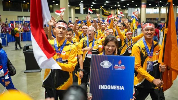 Polri mewakili Indonesia di ajang World Police And Fire Games (WPFG) 2025 di Birmingham, Alabama, Amerika Serikat (AS). (dok Istimewa)