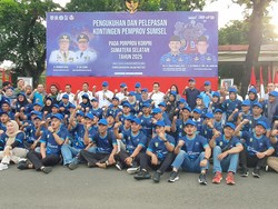 Lepas Kontingen Korpri, Sekda Target Sumsel 10 Besar Ajang Nasional