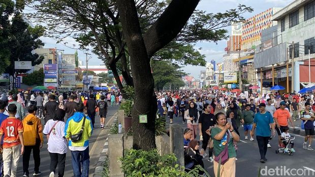 Suasana CFD Depok, Minggu (29/6/2025). (Devi Puspitasari/detikcom)