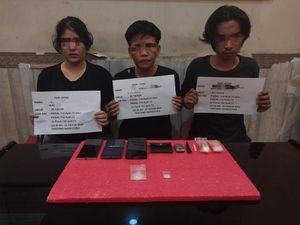 Polisi Ringkus 3 Pengedar Sabu di Jambi, Dua di Antaranya Wanita