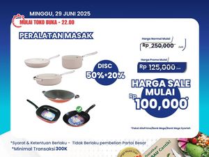 Cari Peralatan Masak? Buruan ke Transmart Full Day Sale, Lagi Banting Harga