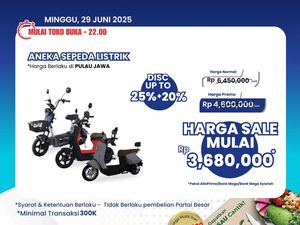 Beli Sepeda Listrik di Transmart Full Day Sale Pasti Lebih Murah, Serbu!
