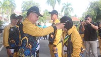 Wabup OKU Lepas Kontingen ke Porprov Korpri, Targetkan Juara