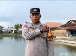 Melihat Lebih Dekat Aksi Aiptu Karyanto Olah Lahan Rawa Jadi Tambak Ikan