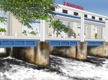 Buih Menahun di Sungai Jakarta