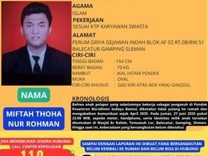 Bantu Cari Dab! Miftah Warga Sleman Sudah Berbulan-bulan Tak Pulang