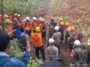 Proses Pencarian 2 Petani Tertimbun Longsor di Tasik Dilanjutkan