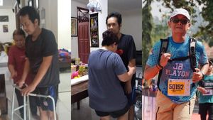 Momen Pria Jakbar Berhasil Finis Half Marathon usai Sempat Lumpuh karena Stroke