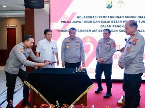 Hari Bhayangkara ke-79, Polda Jatim dan BBWS Brantas Bangun Sumur Bor Hari Bhayangkara ke-79, Polda Jatim dan BBWS Brantas Bangun Sumur Bor
