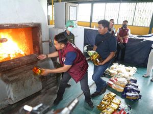 Bareskrim Polri Musnahkan Sabu hingga Ekstasi Rp 222 Miliar