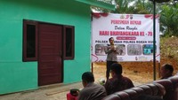 Polres Rohul Bedah Rumah Warga, Wujud Kepedulian Polisi ke Masyarakat