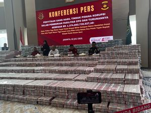 Fantastis! Begini Penampakan Duit Rp 1,3 T Sitaan Kasus Korupsi Minyak Goreng