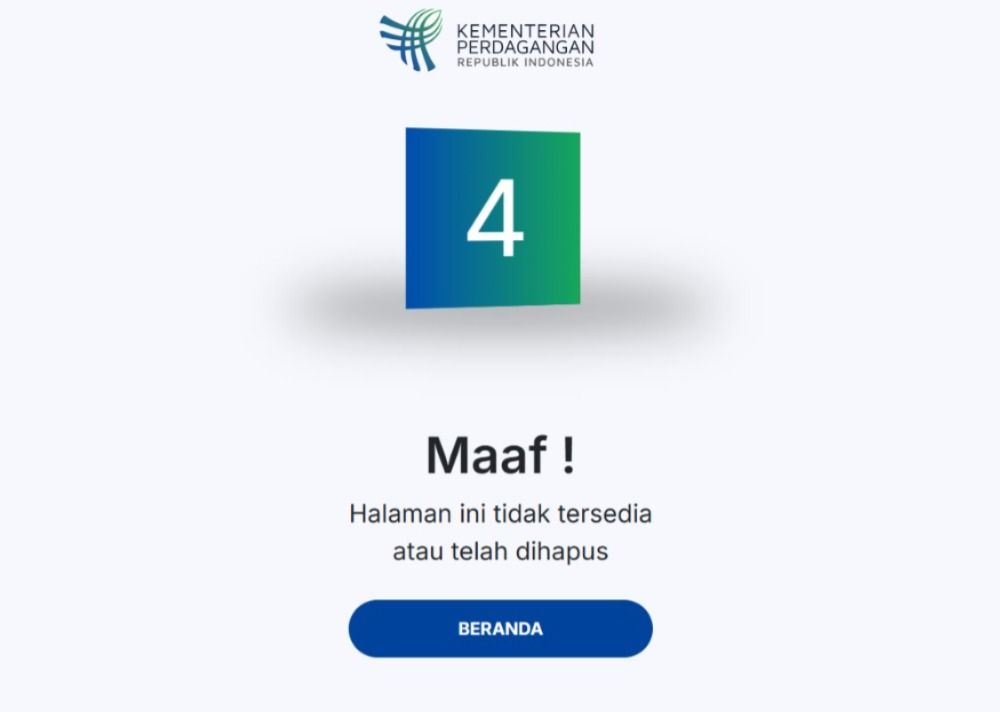 Profil Olvy Andrianita di situs resmi Kemendag dihapus