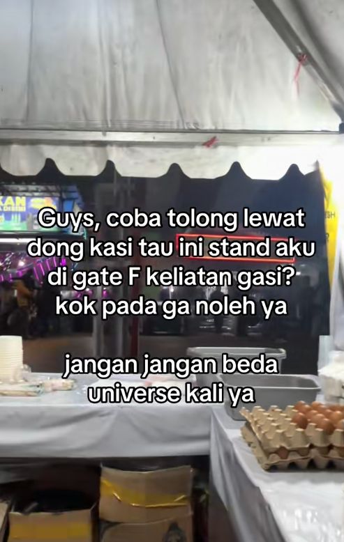 Pengakuan tenant Mie Bangladesh di spot UMKM PRJ sepi pengunjung.