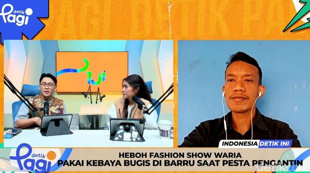 Heboh Fashion Show Waria Pakai Kebaya Bugis di Barru Saat Pesta Pengantin