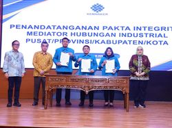 1.072 Pejabat MHI Teken Pakta Integritas, Menaker Pesan Hal Ini 1.072 Pejabat MHI Teken Pakta Integritas, Menaker Pesan Hal Ini