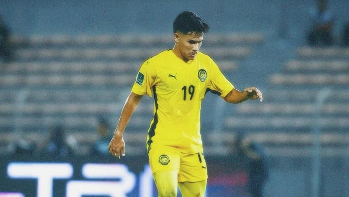 Pemain Timnas Malaysia U-23 Ubaidullah Shamsul Fazili.