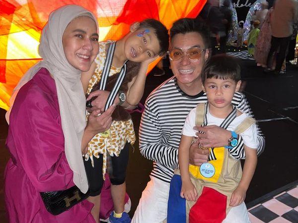 Senyum Paula Verhoeven dan Baim Wong Dampingi Anak Graduation