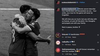 Gelandang Liverpool, Dominik Szoboszlai, amat terpukul dan berduka dengan kabar meninggalnya Diogo Jota. (Foto: Dok. Instagram/@szoboszlaidominik)